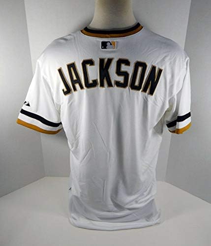 2014 Pittsburgh Pirates Jay Jackson Játék Kiadott Fehér Jersey 1970-es évek Retro TB 93 - Játék Használt MLB Mezek