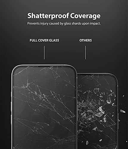 Ringke Teljes Borító Üveg Kompatibilis az iPhone 13 Pro Max képernyővédő fólia, Anti-Karcolás, Case-Barátságos Első Teljes