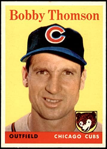 1958 Topps 430 Bobby Thomson Chicago Cubs (Baseball Kártya) NM Cubs