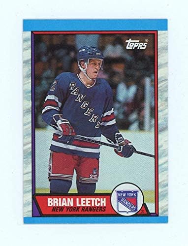 1989-90 Topps 136 Brian Leetch RC Újonc NY Rangers NHL Jégkorong
