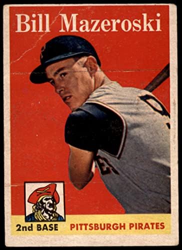 1958 Topps 238 Bill Mazeroski Pittsburgh Pirates (Baseball Kártya) JÓ Kalózok