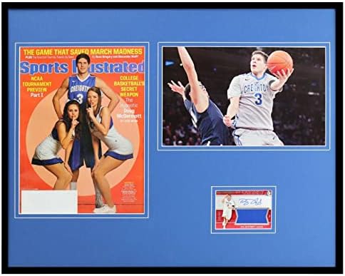 Doug McDermott Aláírt Keretes 16x20 SPX Újonc Kártya + Fotó Meghatározott uda vagy Creighton - Dedikált NBA-Fotók