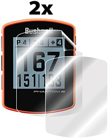 IPG a Bushnell Fantom 2 GPS Távolságmérő képernyővédő fólia (2 db) Láthatatlan Ultra HD Tiszta Film Anti Karcolás Őr-Sima/öngyógyító/Bubble