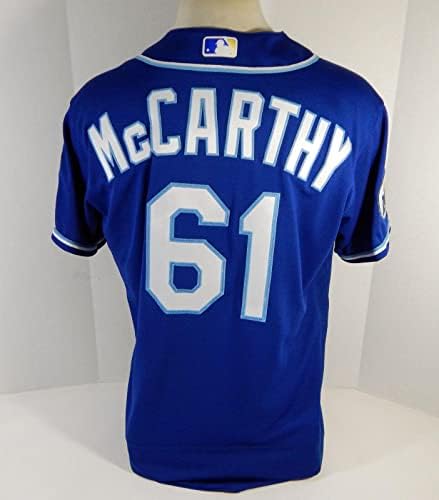 2020 Kansas City Royals Kevin McCarthy 61 Játék Kiadott Kék Mez DG Javítás 16 - Játék Használt MLB Mezek