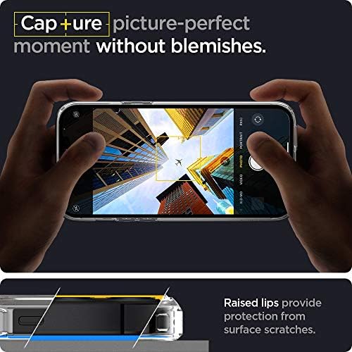 Spigen Edzett Üveg kijelző Védő fólia [GlasTR EZ FIT] 2 Pack & Ultra Hibrid Esetében tervezett iPhone 12 Pro Max (2020)