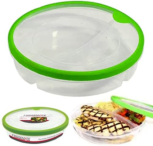 2 db Élelmiszer-Tároló Tartály 3 Részben Osztott Mikrohullámú sütő takarólemezt BPA Mentes