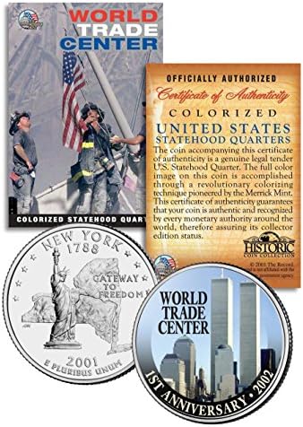 WORLD TRADE CENTER 1 Évfordulója 9/11 New York Állam Negyedév USA Érme WTC
