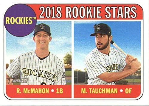 2018 Topps Örökség 117 Mike Tauchman/Ryan McMahon Colorado Rockies Újonc Baseball Kártya