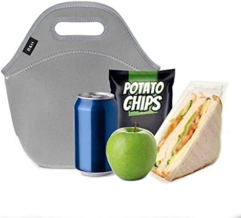 B&H Szigetelt Neoprén Ebéd Tote Bags - Többször Felhasználható, Tartós, Mosható Gép (Kékeszöld)
