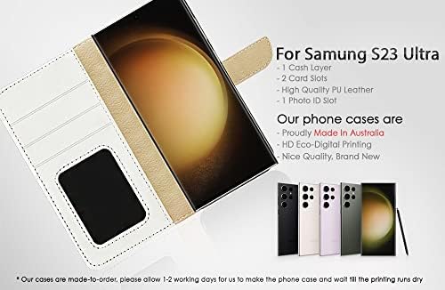 a Samsung S23 Ultra, a Samsung Galaxy S23 Ultra, Célja, Flip Pénztárca Telefon burkolata, A24598 Tinkerbell