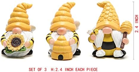 Hodao 3 DB Méhecske Tavaszi Gnome Dekoráció mézelő Méh Gnómok Díszek Világ Méh Nap Dekorációk, Ajándékok Őszi Hálaadás Gnómok