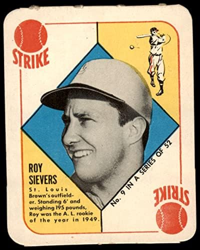 1951 Topps 9 Roy sievers-t a St. Louis Browns (Baseball Kártya) NM Browns
