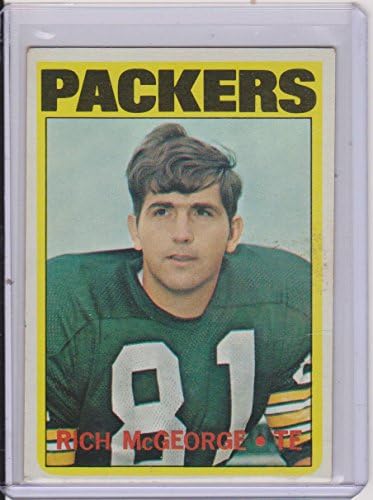 1972 Topps Gazdag McGeorge Packers Labdarúgó-Kártya 33