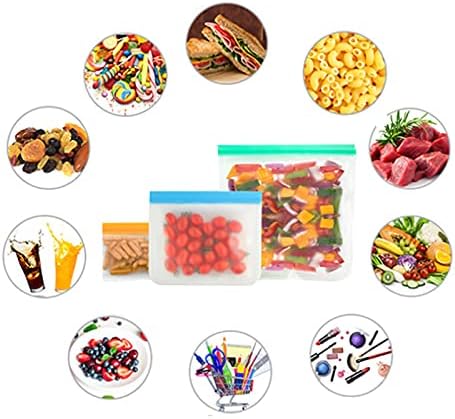 Újrafelhasználható Élelmiszer Tárolására Fagyasztó Táskák ,10 Pack BPA Újrafelhasználható Fagyasztó Táskák, Ebéd Bag,Szivárgásmentes