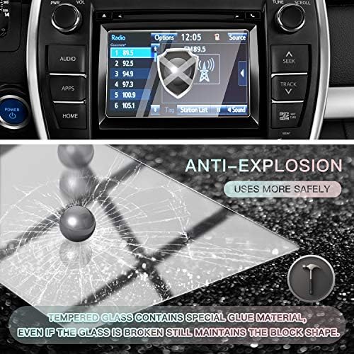 CDEFG Autós Navigációs Képernyő Védő 2018 2019 Camry LE Entune, EDZETT ÜVEG Center Touch Screen Protector 9H Anti-Semmiből