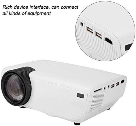 GPPZM Projektor, Mini Video Projektor házimozi Támogatja az 1080P，Mini Projektor Szinkronizálás Mobil Telefon