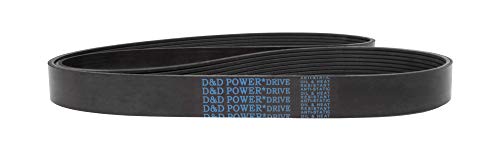 D&D PowerDrive 10PJ508 Metrikus Normál Csere Öv, 20 Hossz, 0.93 Szélesség