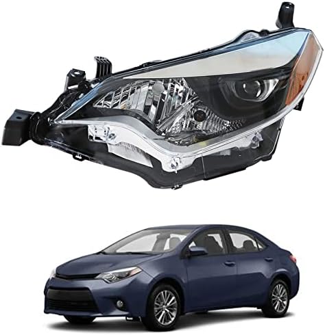 Fényszóró Csere 2014 2015 -os Toyota Corolla Beépített LED Projektor Fényszóró Szerelvény Bal Oldalon(Vezető Oldalon)
