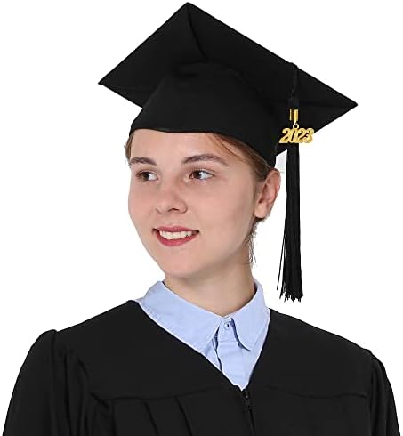 GraduationMall Masters Diploma Sapka, Ruha Fekete 2023 Tassel Unisex
