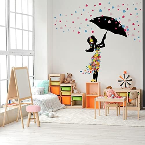DEKOSH Kislány Gyerekszoba Dekoráció | Peel & Stick Dekoratív Fali Matricák a Tini Lány Hálószoba
