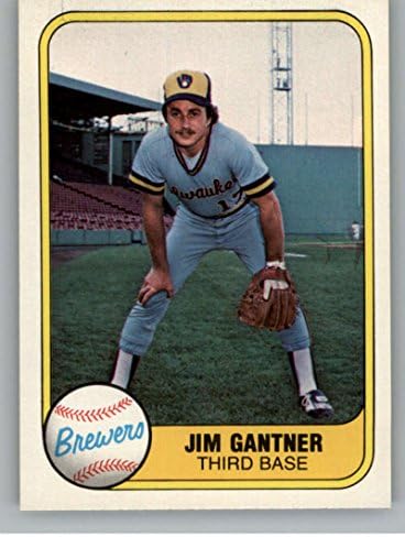 1981 Fleer 522 Jim Gantner Milwaukee Brewers