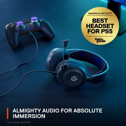 SteelSeries Új Arctis Nova 1P Multi-Rendszer Gaming Headset — Hi-Fi-Vezetők — 360° - Os Térbeli Audio — Komfort Design —