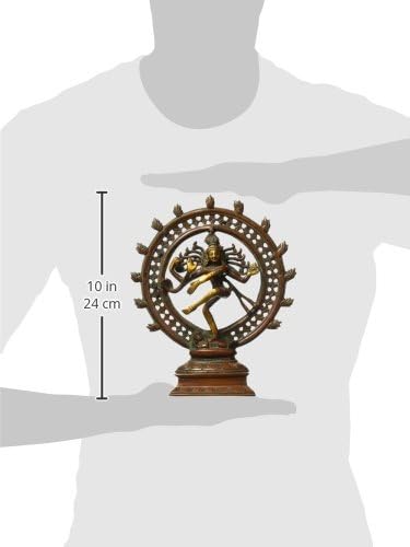 CraftVatika Shiva Szobor Nataraja Idol, Nataraj Tánc Fém Natraj Antik Befejezni, Faragott Hindu Isten Figura Vallási Réz