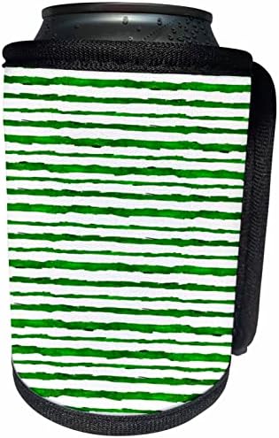 3dRose Zöld, Szabálytalan Fehér Csíkos Minta - Lehet Hűvösebb Üveg Wrap (cc-375334-1)
