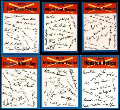 1973 Topps Kék Csapat Lista Teljes Készlet, 5 - EX - Asztalon Jégkorong Kártyák