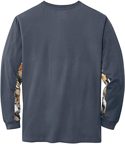 Legendás Whitetails Férfi Backcountry Terepmintás Hosszú Ujjú T-shirt - Alkalmi Sleeve Pulóver Rendszeres Fit