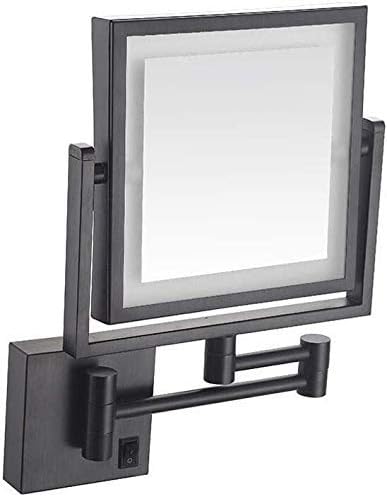 LIANXIAO - Falra Szerelhető USB Töltés Smink Tükör, LED-Lámpák, valamint 1x/3x Nagyítású Tükör a Hiúság