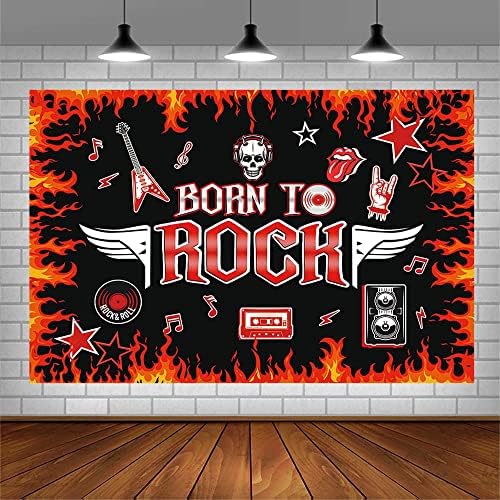 SENDY 7x5ft Született, hogy a Szikla Hátteret 1950-es években a Rock and Roll Születésnapi Party Dekorációk, Kellékek a Rock