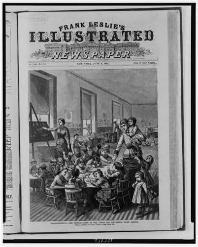 HistoricalFindings Fotó: Massachusetts,Óvoda,Ipari Haza,Boston,MA,Tanár,Tanteremben,1881