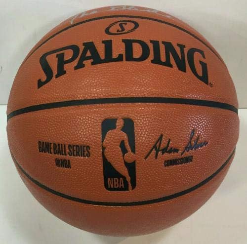 Clyde Drexler aláírt Kosárlabda, Spalding INEK A Glide autogramot HOF Fanatikusok - Dedikált Kosárlabda