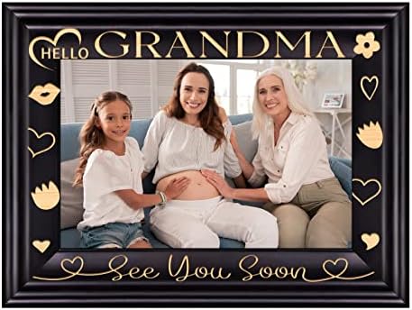 FLYAB Szia Nagyi Képkeret Ultrahang Kép az Új Nagymama Terhesség Bejelentése képkeret Nemek közötti Mutatják babaköszöntő