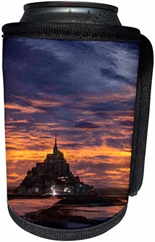 3dRose Franciaország. Mont St. Michel tájékozódási pont naplementekor. - Lehet Hűvösebb Üveg Wrap (cc-366451-1)