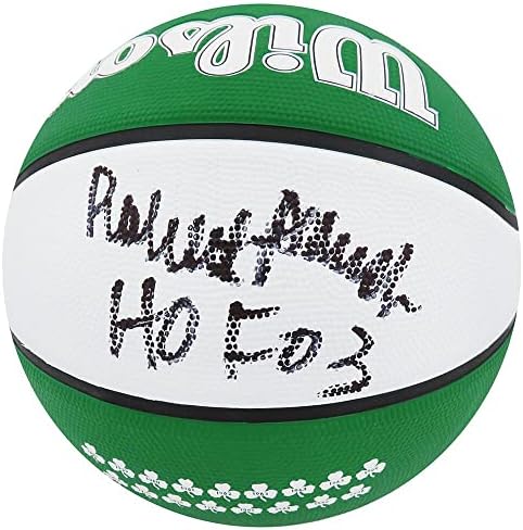Robert Parish Aláírt Boston Celtics Wilson A Város Teljes Méretű Kosárlabda w/HOF'03 - Dedikált Kosárlabda