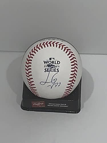 Luis Garcia Aláírt 2022 World Series Baseball-Houston Astros Szövetség Coa - Dedikált Baseball