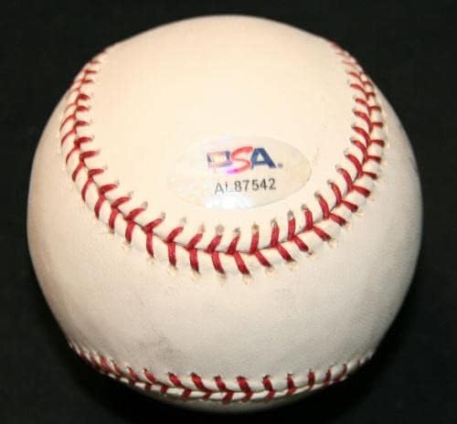 Barry Bonds Aláírt OML Baseball Dedikált Óriások PSA/DNS AL87542 - Dedikált Baseball