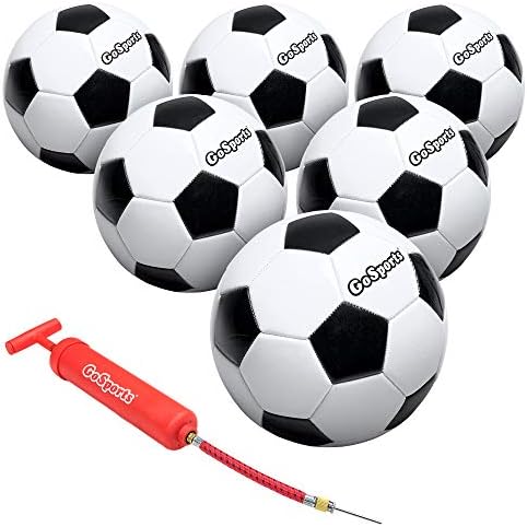 GoSports Klasszikus Futball-Labda Prémium Szivattyú Elérhető, mint egy Golyó, vagy a 6-Pack - Válassza ki A Méretet