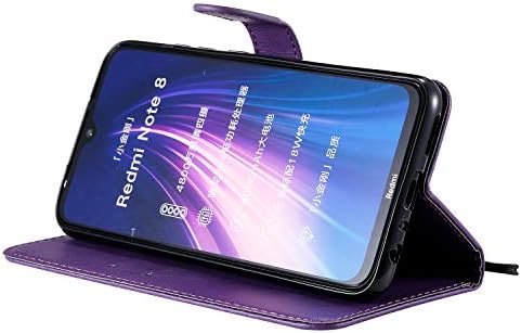 ZYZXCS Xiaomi Redmi Megjegyzés 8 Tárca Telefon Esetében, [Állvány Funkció] Kitámasztó PU Bőr Flip Phone Shell, ID&hitelkártyák