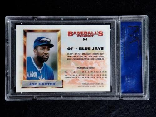 Joe Carter 1993 Topps Legjobb Refraktor Baseball Kártya 94 Psa 9 Menta Blue Jays - Asztalon Baseball Kártyák