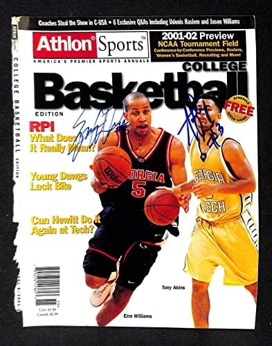 Ezra Williams UGA Tony Akins GT aláírt Kosárlabda Magazin címlapján 91710b51 - Dedikált Egyetemi Kosárlabda