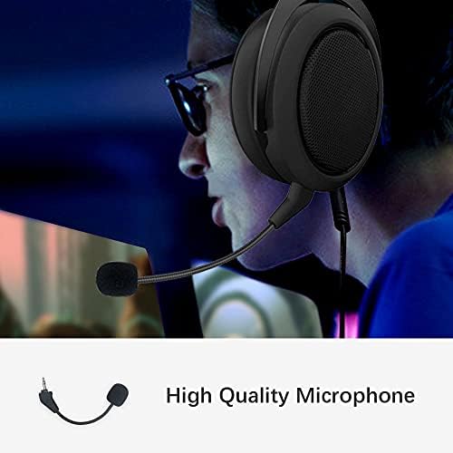 QJYTH Mikrofon Csere Kompatibilis Corsair HS50/HS60/HS70 Gaming Fejhallgató, Mikrofon, Bumm Levehető Mikrofon zajszűrő(Fekete)