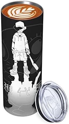 UNSUYU Anime Paranoia-Ügynök Rozsdamentes Acél Szigetelt Bögre szemhéjakkal, Majd Sorsot duplafalú Vákuum Csészék Utazási
