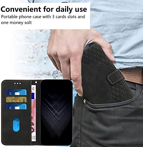 Védő Tok Pénztárca Esetben Kompatibilis a Xiaomi 12/12X, Vintage PU Bőr Telefon tok Mágneses Flip Tok bőrtok Hitel Kártya-tartó