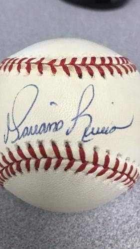 Mariano Rivera Aláírt Baseball Autogramot Yankees Core Négy Újonc Sig HOF SZÖVETSÉG - Dedikált Baseball