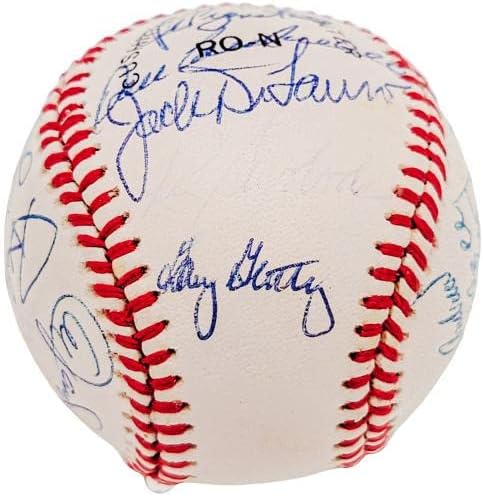 1969-ben a New York Mets Csapat Aláírt Hivatalos NL Baseball 23 Aláírások PSA/DNS B57199 - Dedikált Baseball