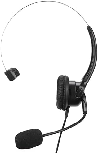 FECAMOS Telefon Fülhallgató, Erős Kompatibilitási Telefon Fülhallgató hallásvédő Kényelmes Otthon Call Center Irodai Vezetékes
