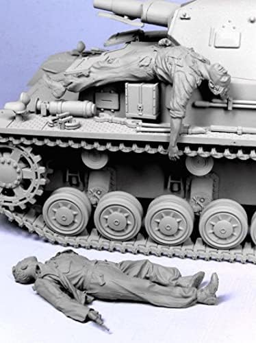 Goodmoel 1/35 második VILÁGHÁBORÚ német Tank Legénysége Sebesült Gyanta Katona Modell Készlet (2 fő, Nem Tank)/Összeszerelt,